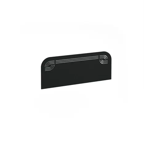 Offset Acoustic Desktop Screen - 1000mm - Black